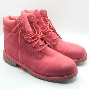 Timberland Waterproof Ankle Boots Pink Size 7 Lug Sole Colorful
